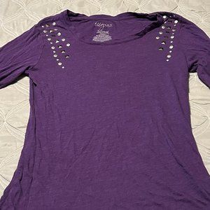 Purple studded shirt
